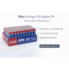 Max Energy Aa Kalem Pil 1.5v R6 Heavy Duty Ultra Power 4lü 15 Paket