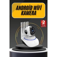 Akıllı Gece Görüşlü Sensörlü Wifi Kamera Telefondan Takip Edilebilir