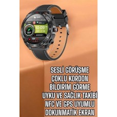 Akıllı Saat Nabız Ölçer Uyku Takibi Sesli Görüşme Bildirim Görme