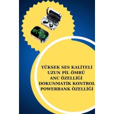 Yeni Nesil Kaliteli Akıllı Saat ve Kablosuz Bluetooth Kulaklık  Yüksek Ses Kaliteli