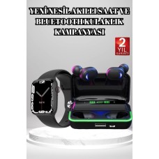 Ucuz ve Kaliteli Kulaklıklı Saat Seti Bluetooth Bağlantılı Akıllı Saat ve Kulaklık