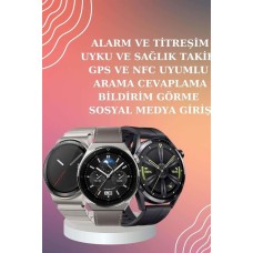 ANC Özellikli Bluetooth Kulaklık ve Amoled Ekran Akıllı Saat Uyku ve Sağlık Takibi Nabız Ölçer
