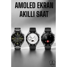 Akıllı Saat Metal Kordonlu GPS ve NFC Uyumlu Arama Cevaplayan