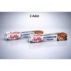 Softy Alüminyum Folyo 3,5 Metre Mutfak Folyosu Isıya Dayanıklı Gıda Saklama Ve Fırın Folyosu 2 Adet