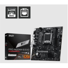 Msı Pro A620am-b Evo Ddr5 6800mt/s 1xhdmı 1xvga 1xm.2 Usb Matx Am5 (amd Am5 9000/8000/7000 Seri İle Uyumlu)