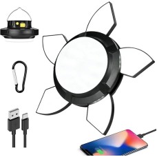 Solar Panelli Telefon Şarj Özellikli Çok Fonksiyonlu Kamp Lambası Aydınlatma