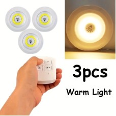 Uzaktan Kumandalı Yapışkanlı 3'lü Led Spot Lamba