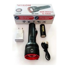 Wıson Ws-5572 20w Uzun Menzilli Şarjlı Metal El Feneri