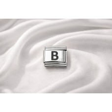 B Harfi Charm – Çelik Harfli Bileklik Aksesuarı , Kişiye Özel Modüler Takı