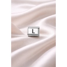 L Harf Charm | Çelik Bileklik Aksesuarı | Kişiye Özel Harf Modülü | Minimal & Zarif Tasarım