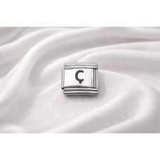 Ç Harfi Charm – Çelik Harfli Bileklik Aksesuarı , Kişiye Özel Modüler Takı