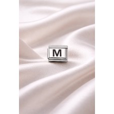 M Harf Charm | Çelik Bileklik Aksesuarı | Kişiye Özel Harf Modülü | Minimal & Şık