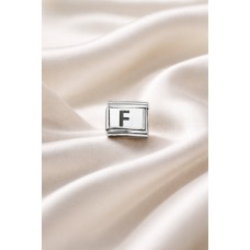 F Harf Charm , Çelik Bileklik Aksesuarı , Kişiye Özel Harf Modülü , Şık & Minimal