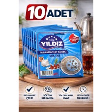 10 Adet Paslanmaz Çelik Çaydanlık Demlik Süzgeci Sök Tak Çay Süzgeci Tüm Demliklere Uyumlu Çaydanlık Filtresi