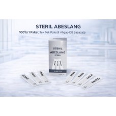 Steril Abeslang 100'lü 1 Paket Tek Tek Paketli Ahşap Dil Basacağı Medikal Spatula