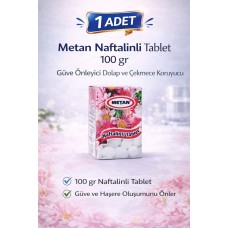 Metan Naftalinli Tablet 100 Gr Güve Önleyici Dolap Ve Çekmece Koruyucu 1 Adet