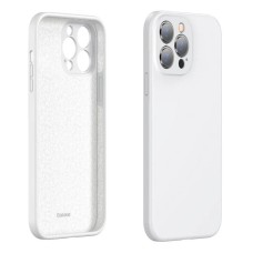 Baseus Liquid iPhone 13 Pro Max Kılıf Kamera Korumalı İçi Kadife Silikon Kılıf-(5775)