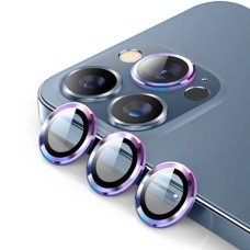 ALLY İPhone 13 Pro -13 Pro Max 3D Metal Çerçeveli Kamera Lens Koruyucu-(5775)