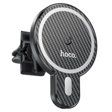 HOCO CA85 Araç Havalandırma Bölmesi 15W Kablosuz Hızlı Şarj Telefon Tutucu-(5775)