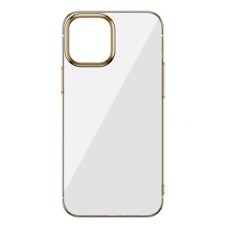 Baseus Glitter İPhone 12/12 Pro Şeffaf Lüx Silikon Kılıf Soft TPU Kılıf-(5775)