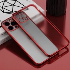 iPhone 11 Pro 5.8inç Renkli Kenar Şeffaf Kılıf Kamera Korumalı Kılıf-(5775)