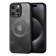 Dux Ducis iPhone 15 Pro Max Aimo Series MagSafe Premium Buzlu Sert PC-TPU Kılıf-(5775)