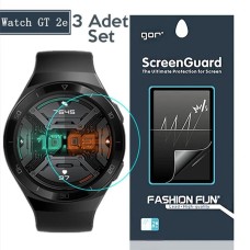 Gor Huawei Watch GT2E Darbe Emici Ekran Koruyucu 3 Adet Set-(5775)