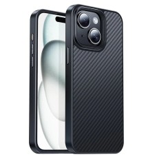 Hoco iPhone 15 Plus AS7 Kevlar Kılıf Manyetik Magsafeli Telefon Kılıfı-(5775)