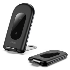 Duzzona W2 Katlanır Standlı 15W Hızlı Şarj Wireless Kablosuz Şarj Cihazı-(5775)