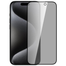 ALLY İPhone 15 3D Full Privacy Gizlilik Cam Ekran Koruyucu Anti-Spy-(5775)