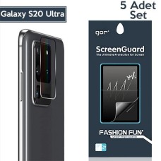GOR Samsung Galaxy S20 Ultra  Kamera Lens Koruyucu 5 Adet-(5775)