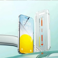 Baseus Crystal iPhone 15 Plus Full Koruma Eye-Protection Tempered Cam Ekran Koruyucu-(5775)