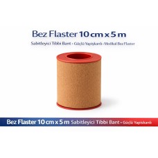 Bez Flaster 10 Cm X 5 M Sabitleyici Tıbbi Bant Kahverengi Bez Flaster Güçlü Yapışkanlı 1 Adet