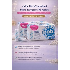 O.b. Procomfort Mini Tampon 16lı 2 Paket Ultimate Comfort Silktouch Teknolojili