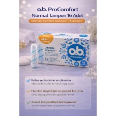 O.b. Procomfort Normal Tampon 16lı 1 Paket Ultimate Comfort Silktouch Teknolojili