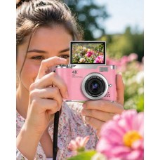 Sosyal Medya İçerik Kamera 48 MP HD Video Flip Ekranlı Dijital Kamera