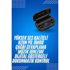 Rgb Işıklı Çift Mikrofonlu Siyah Profesyonel Oyuncu Kulaklığı Kablosuz Kulakiçi