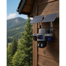 Güneş Enerjili Arıcı Kamerası 4G SIM Kartlı 9MP 3 Lens Yayla Güvenlik Kamerası 2 Yıl Garantili