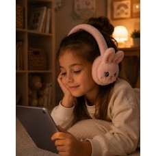 Peluş Bluetooth Kulaküstü Kulaklık Şarjlı Mikrofonlu TF Kart Destekli
