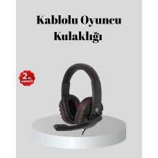 Stereo Ses Destekli Mikrofonlu Gaming Kulaklık – Yumuşak Pedli