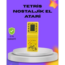 Klasik Tetris Oyunu El Konsolu – Taşınabilir Pil ile Çalışan Retro El Aterisi