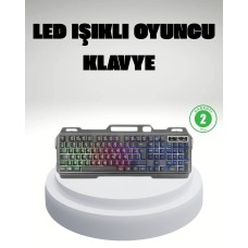 RGB Işıklı Oyuncu Klavye Mouse Seti – Türkçe Q Ayarlanabilir DPI Ergonomik ve Dayanıklı Tasarım