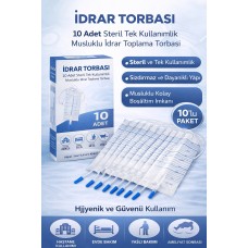İdrar Torbası Steril Medikal İdrar Toplama Torbası 10 Adet