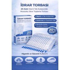 İdrar Torbası Steril Medikal İdrar Toplama Torbası 20 Adet