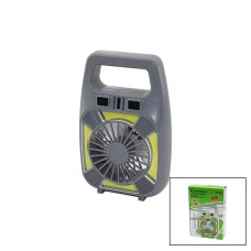 Gold Silver GS-265 2in1 Mini Fan & Fener USB Şarjlı, 2 Kademe Hız