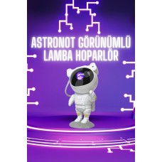 Astronot Şeklinde Bluetooth Hoparlör Gökyüzü Kumandalı Aydınlatma Lamba