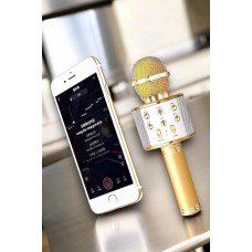 Şarjlı ve Uzun Pil Ömürlü Karaoke Mikrofon USB Bellek Destekli Profesyonel Ses