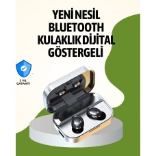 Gerçek Kablosuz Kulaklık – Bluetooth 5.0 Şarj Kutulu Parmak İzi Kontrollü