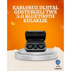 1800 mAh Güçlü Şarj Kutusu ile Bluetooth Kulaklık Seti