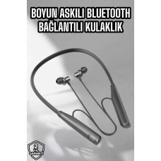 Boyun Bantlı Bluetooth Kulaklık Yüksek Ses Kaliteli 100 Saat Kulaklık